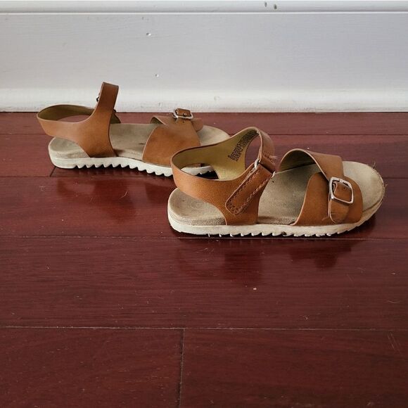 Cat & Jack tan leather toddler girl sandals - Picture 5 of 10